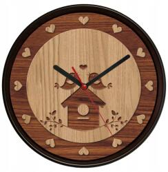 Atrix Fekete Barna Falióra Atrix ATE2015BW6 Szerelmes Madarak 30 cm (ATE2015BW6)