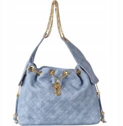 Massimo Connti Massimo Contti kézitáska klasszikus táska kék farmer Ökológiai bőr (771J)