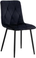 Chairs ON Scaun living catifea BUC 210 Negru - confort, stil modern, cadru metalic solid