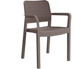 Keter Samanna kerti szék, műanyag, barna, robusztus konstrukció, UV-álló (R41472)