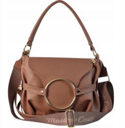 Massimo Connti Massimo Contti kézitáska postás táska moha mousse Ökológiai bőr válltáska (769MO)