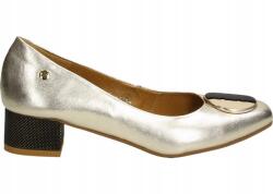 Maciejka Félcipő 05960-25/00-1 38 Arany színű, díszes tavaszi cipő (05960)