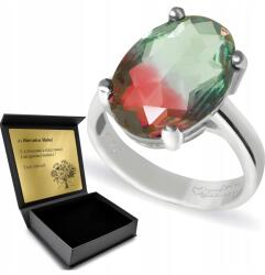 Ottomania Ezüst Gyűrű 925 Turmalin Női Ékszer Gravírozás Ajándék (R090p_11r)