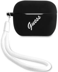 Guess Husă Guess GUACAPLSVSBW pentru AirPods Pro, negru/alb, din silicon, Vintage (GUACAPLSVSBW)