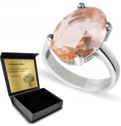 Ottomania Ezüst Gyűrű 925 Morganit Ékszer Nőknek Gravírozás Ajándék (R087p_20r)