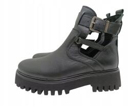 Bronx Groov-Y 47400 női bakancs 41 fekete bőr platform (Botki damskie)