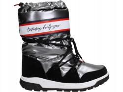 Tommy Hilfiger Hótaposó T3A6-32436-1485918 36 Hócsizma, Sötét Ezüst (T3A6-32436-1485918)