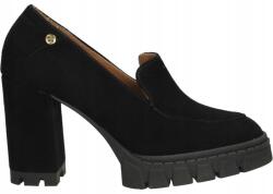 Maciejka Félcipő2950J-01/00-1 37 Bőr magassarkú fekete (2950J-01/00-1)