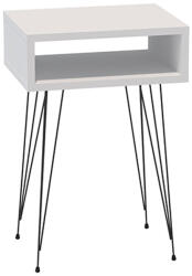 PAKOWORLD Noptiera Naida, Alb, 40x30x59 cm (321-000114)