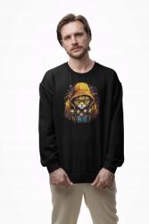  D&b Design Unisex Pulóver SWCAT00005 Cat Fekete-Méret XL