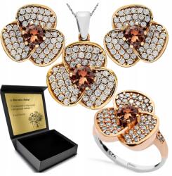 Ottomania Ezüst Ékszer Szett 925 Cirkónia Zultanit Szett Női Gravírozás (R188_14r)