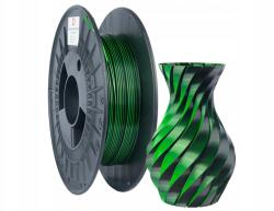 3DPower Filament 3DPower Silk Dual 1.75mm Green Black Zöld Fekete 0.3kg Magic (3DP285)