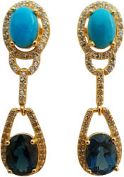 Frumoasa Venetiana Cercei argint turquoise (C3232)