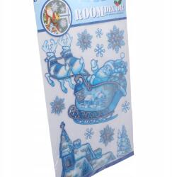 Goliat Ablak matricák öntapadós karácsonyi díszek (HX10007)