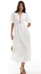 Abercrombie & Fitch Abercrombie & Fitch, elöl megkötős fehér ruha buffokkal, r. XXS