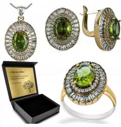 Ottomania Ezüst Ékszer Szett 925 Cirkónia Szultán Női Gravírozás Szett (kpl-129_12r)