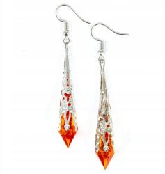 Ottomania Ezüst Fülbevaló Cirkóniákkal Ajándék Nőknek Hosszú Lógó Jégcsapok (miedz-22k)