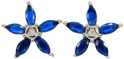 Kék Virág KÉK VIRÁG ezüst bedugós fülbevaló (10 mm) (2025112205)