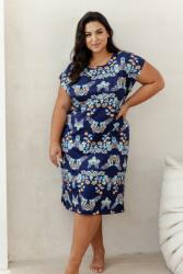 Taro Női rövid ujjú hálóing Plus Size 3363 Taro 2XL sötétkék (3363-2XL-01 S/S 25)
