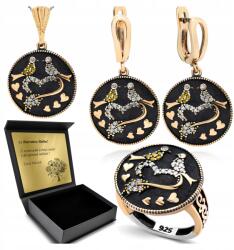 Ottomania Ezüst Ékszer Szett 925 Strassz Szett Nőknek Gravírozás Ajándék (kpl-139p_15r)