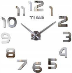  Nagy Diy Falióra Öntapadós 3D Modern Csendes Karóra Ezüst 60CM (KX7844)