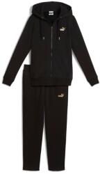 PUMA Metallic Hooded Sweat Suit FL op M | Femei | Treninguri, seturi de trening | Negru | 688161-01