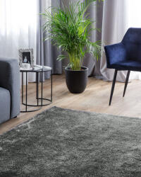 MAXISHOP Italia Collection Covor shaggy DEMRE Gri inchis 200 x 200 cm (471710) Covor