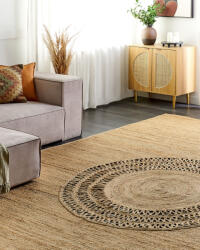 MAXISHOP Italia Collection Covor BOGAZOREN Bej 160 x 230 cm Iuta (488562) Covor