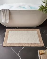 MAXISHOP Italia Collection Covoras de baie KABRI Maro Bej 60 x 90 cm Bumbac (676781) Covor baie