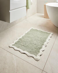 MAXISHOP Italia Collection Covoras de baie NANGAL Verde 60 x 90 cm Bumbac (676585) Covor baie