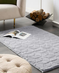 MAXISHOP Italia Collection Covor din blana sintetica THATTA Gri 80 x 150 cm (486494) Covor