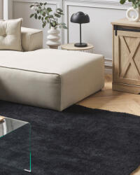 MAXISHOP Italia Collection Covor shaggy DEMRE Negru 200 x 200 cm (471712) Covor