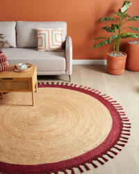 MAXISHOP Italia Collection Covor MARTS Rosu inchis o 200 cm Iuta (588396) Covor
