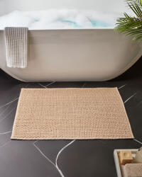 MAXISHOP Italia Collection Covoras de baie KARAD Bej 60 x 90 cm Bumbac (676433) Covor baie
