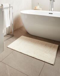 MAXISHOP Italia Collection Covoras de baie GOELA Alb-murdar 60 x 90 cm Bumbac (676187) Covor baie