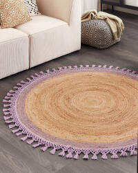 MAXISHOP Italia Collection Covor MARTS Violet o 140 cm Iuta (487215) Covor
