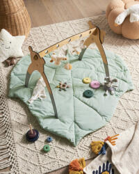 MAXISHOP Italia Collection Covoras de joaca pentru copii HELIKON 110 x 110 cm Bumbac Verde deschis (613148)