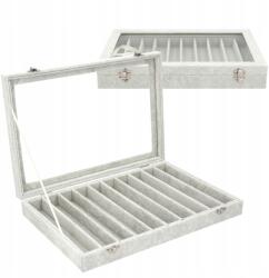 Korbi Nyaklánc Display Karkötő Ékszer Zárható Tálca Szürke E9 (Korbi EKSPOZYTOR NA BIŻUTERIĘ E9)