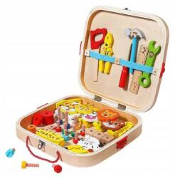 Kruzzel Fából készült szerszámosláda gyerekeknek, 1 db (00026581)