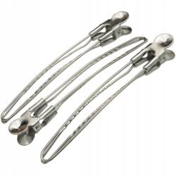 Ponik's Fém Fodrász Csipeszek Hajra Nagy Ezüst Csatok 6db 12cm Poniks