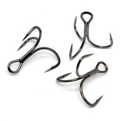 Gamakatsu Ancore triple Gamakatsu short shank black nickel, 6 buc plic (GK.101569.2)
