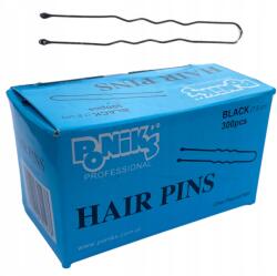 Ponik's Fodrász konty Fekete Hosszú Golyóval 300db 7, 5cm Erős (BKW019)