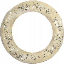 Goliat Krémszínű Szizál Kerék Felakasztható Karácsonyi Dekoráció 38 cm (180985)