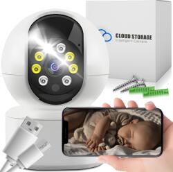 RETOO Bébiőr Elektronikus Otthoni Kamera Wifi Ip Forgatható 360° Éjszakai Mód Full Hd (kamera nocna E184)