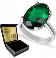Ottomania 925 Ezüst Gyűrű Smaragddal Női Ékszer Gravírozás Ajándék (R034p_17r)