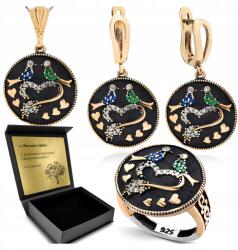 Ottomania Ezüst Ékszer Szett 925 Strassz Szett Nőknek Gravírozás Ajándék (kpl-118_16r)