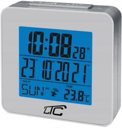 LTC Ébresztőóra, LED kijelző, hőmérő, rádióvezérelt, ezüst színű (LXSTP04S)