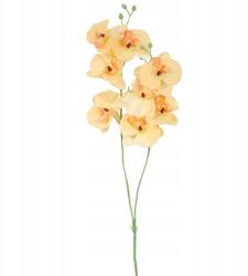 Goliat Orchidea Dupla Sárga 60CM Műág Virág Kompozíció Nád (STR-70/Ż)