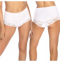 Róża Sima Bugyi Női magas derekú csipkével díszített Gizela fehér S