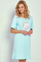 Taro Isla rövid ujjú női hálóing 3327 S/s 25 wz. 01 Taro S türkizkék